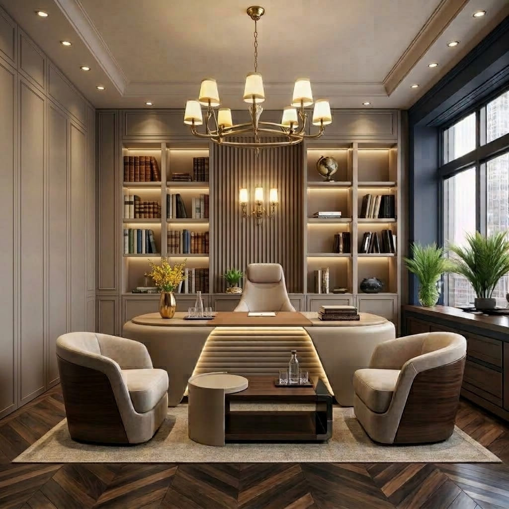 Berlin Executive Office Furniture Set with Storage Units