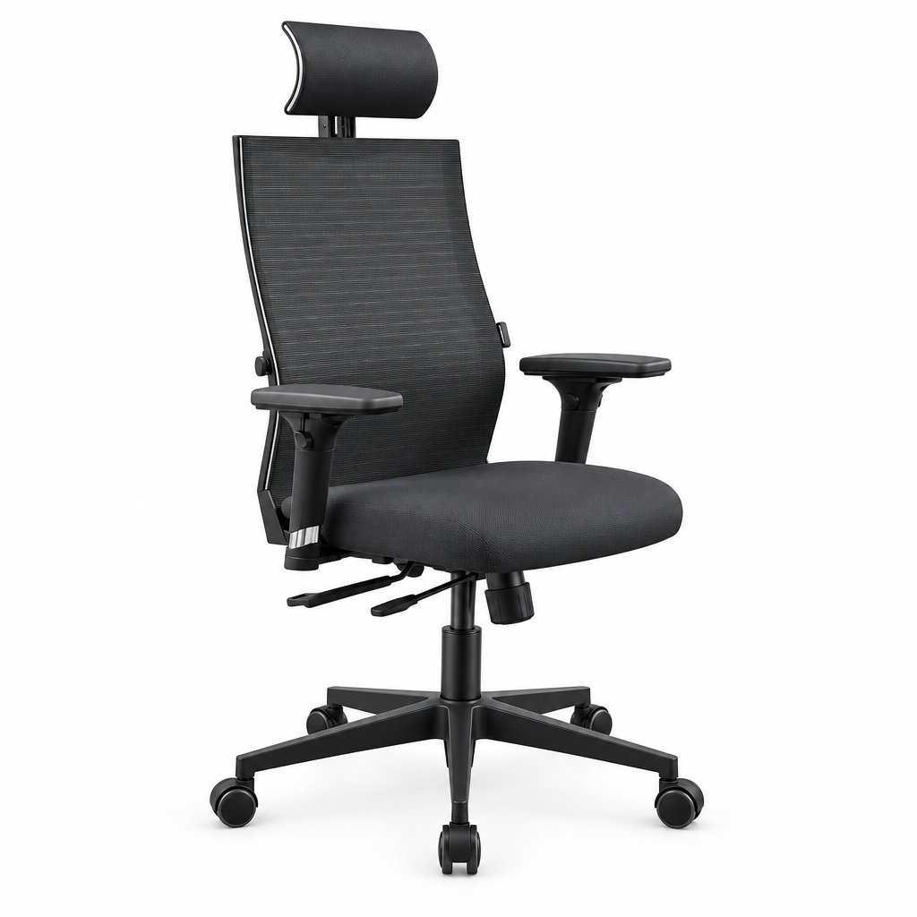Chaise de directeur Ergo 5 avec corps en métal