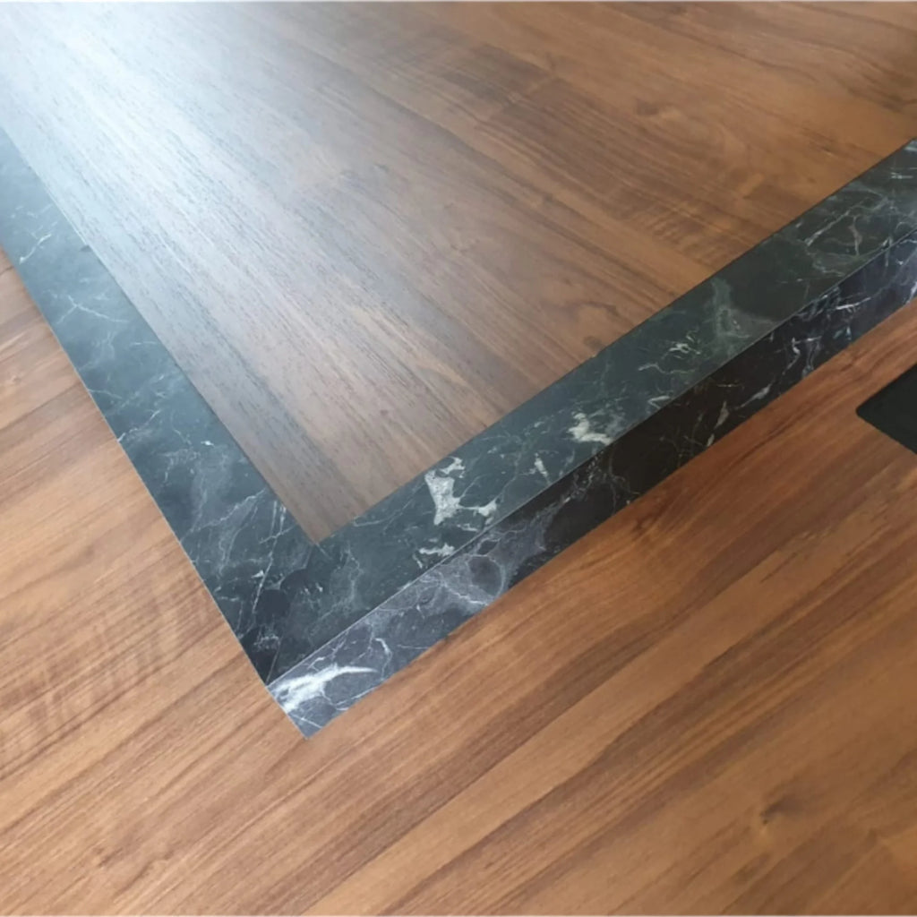 Ahşap Mermer Desen Toplantı Masası ISTANBUL