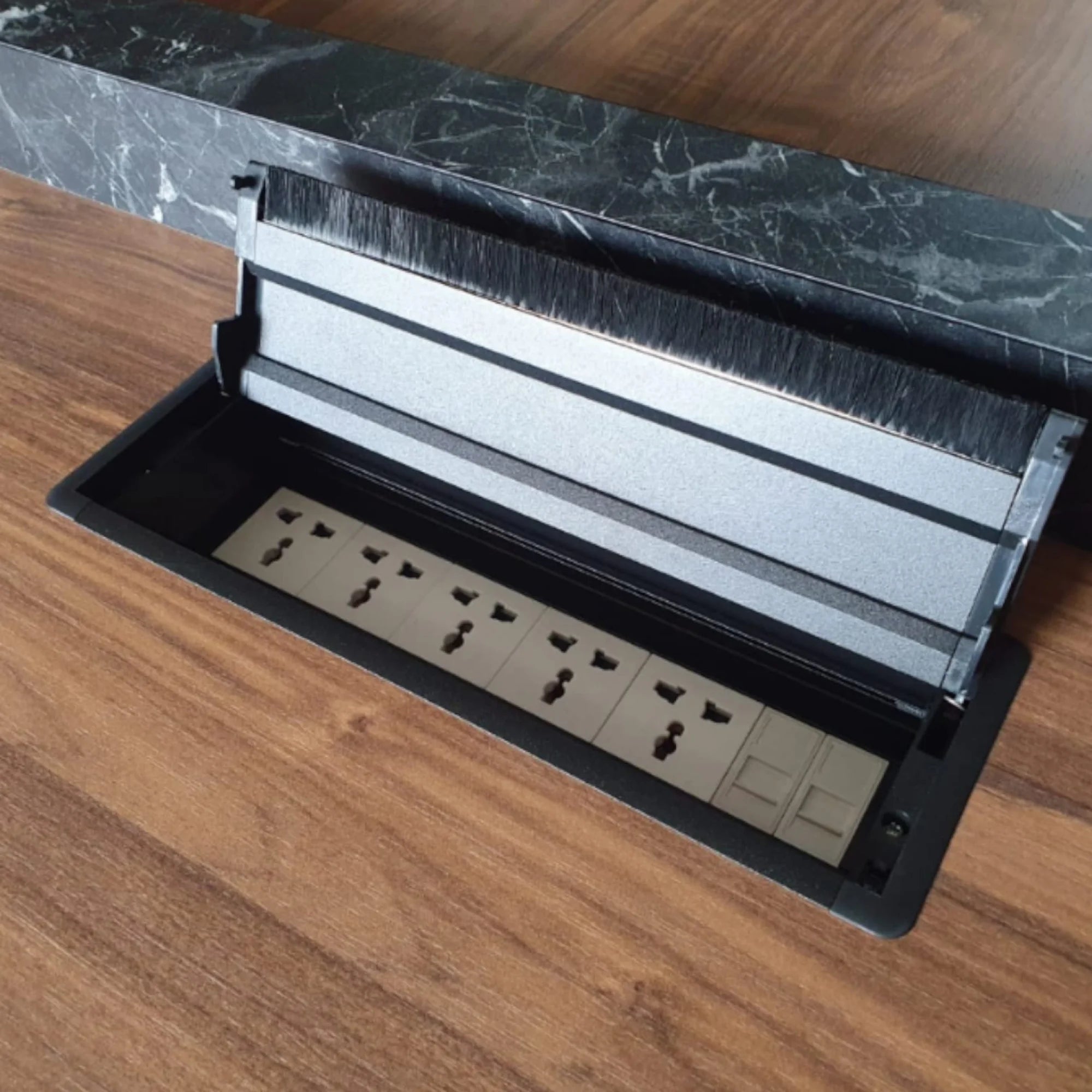 Ahşap Mermer Desen Toplantı Masası ISTANBUL