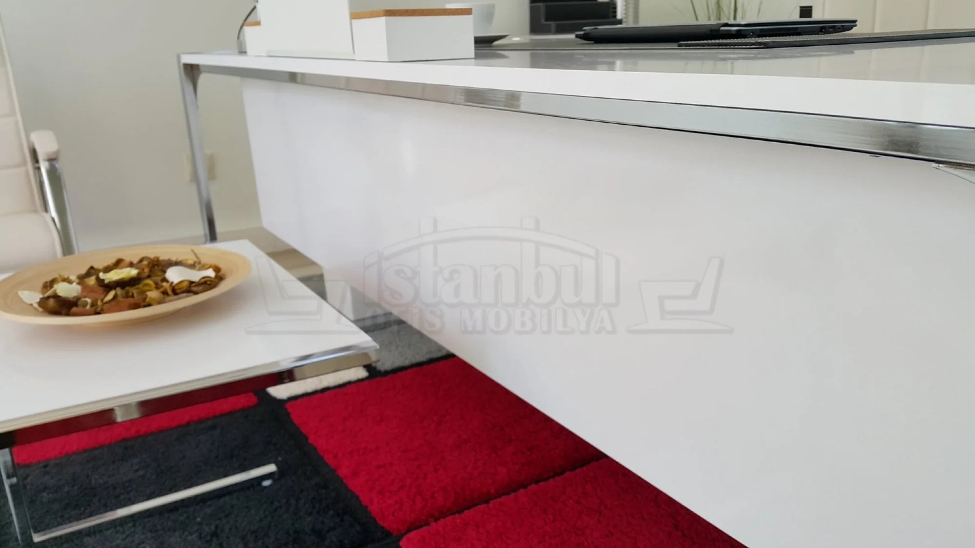 Apple Makam Masası 190x90 Hg. Beyaz ISTANBUL-TSI