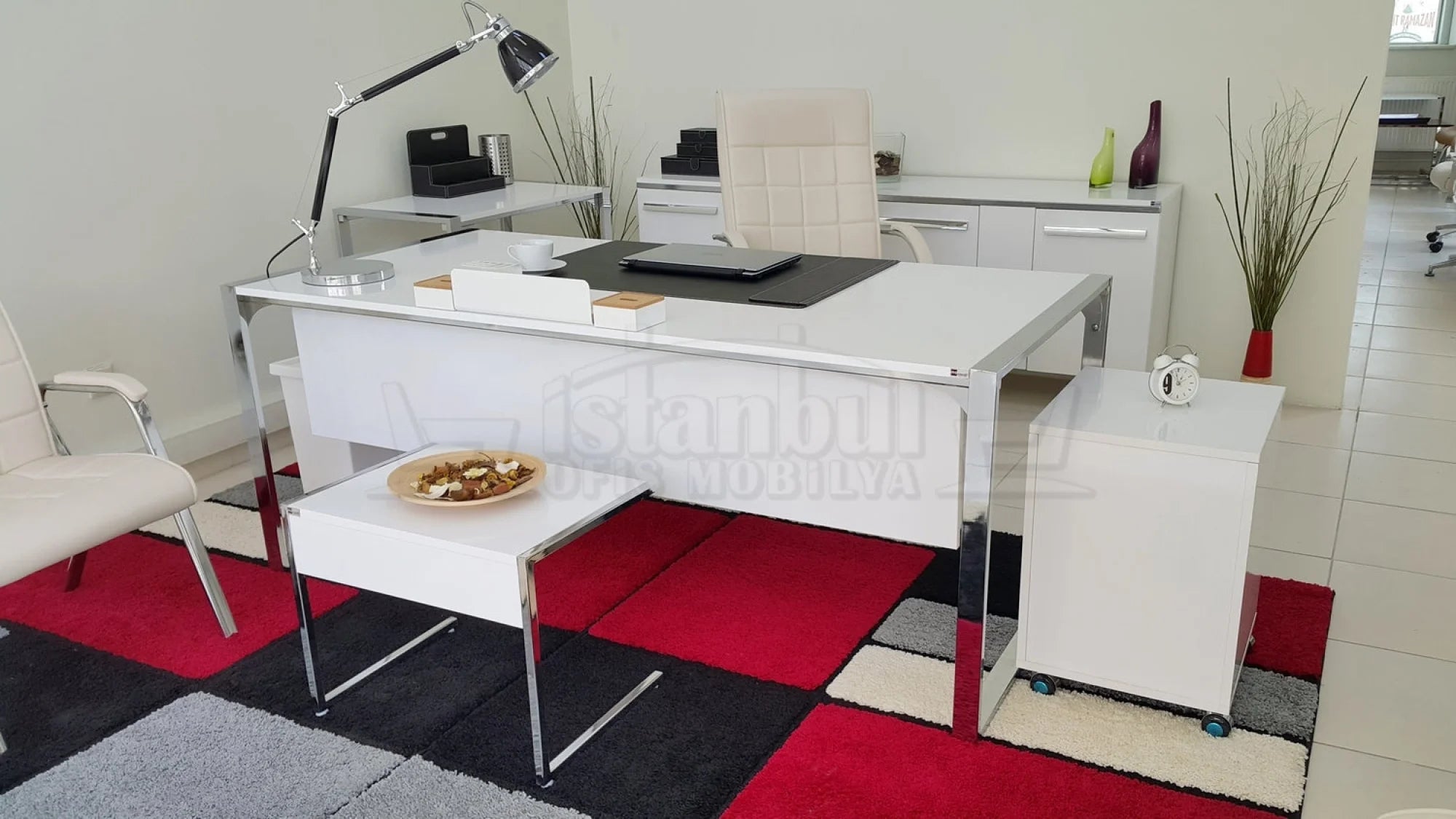Apple Makam Masası 190x90 Hg. Beyaz ISTANBUL-TSI