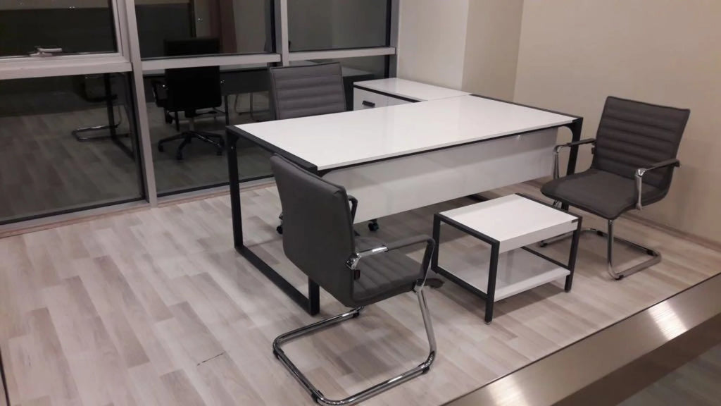 Beyaz Antrasit Ofis Mobilyaları Gebze İstanbul Ofis Mobilya