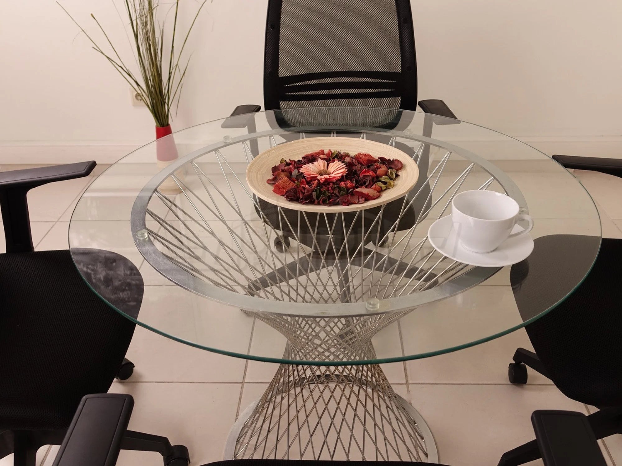 Cam Toplantı Masası Perla İstanbul Ofis Mobilya