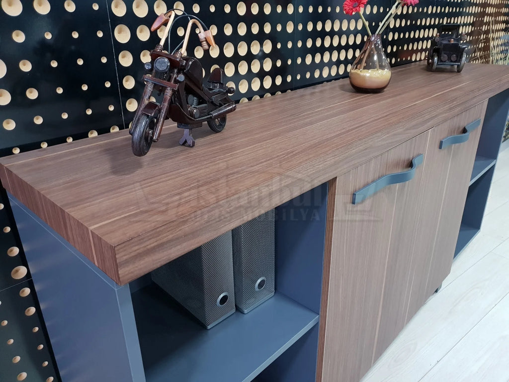 İstanbul Ofis Makam Takımı Captiva - V.Ceviz Antrasit ISTANBUL