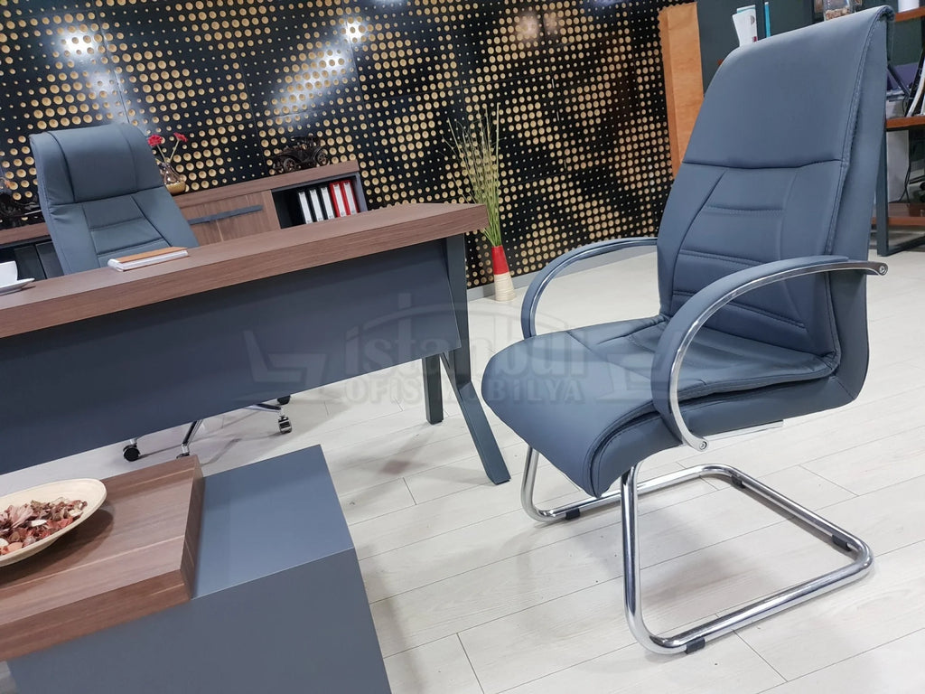İstanbul Ofis Makam Takımı Captiva - V.Ceviz Antrasit ISTANBUL