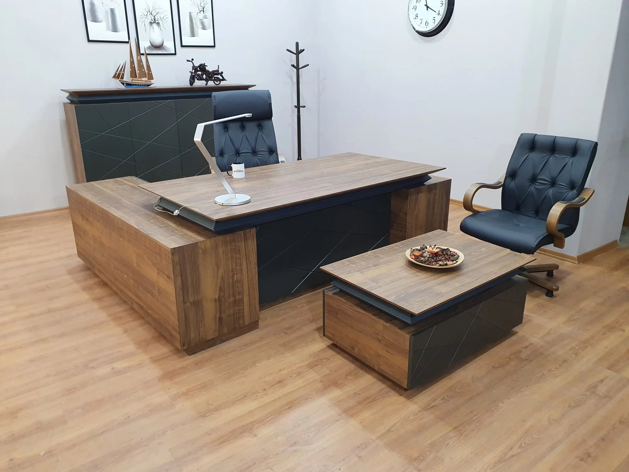 Ofis Makam Takımı İmza, Ceviz ve Lake, Minimal Ölçü ISTANBUL