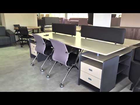 Qatar 4-Person Workstation Desk