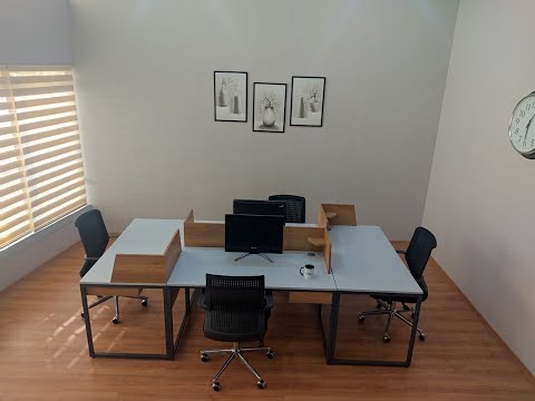 Zelinda 4-Person Desk
