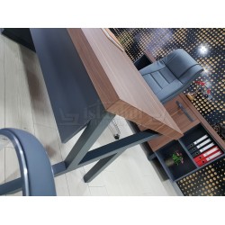 Istanbul Office Executive Office Canberra - Anthracite Walnut