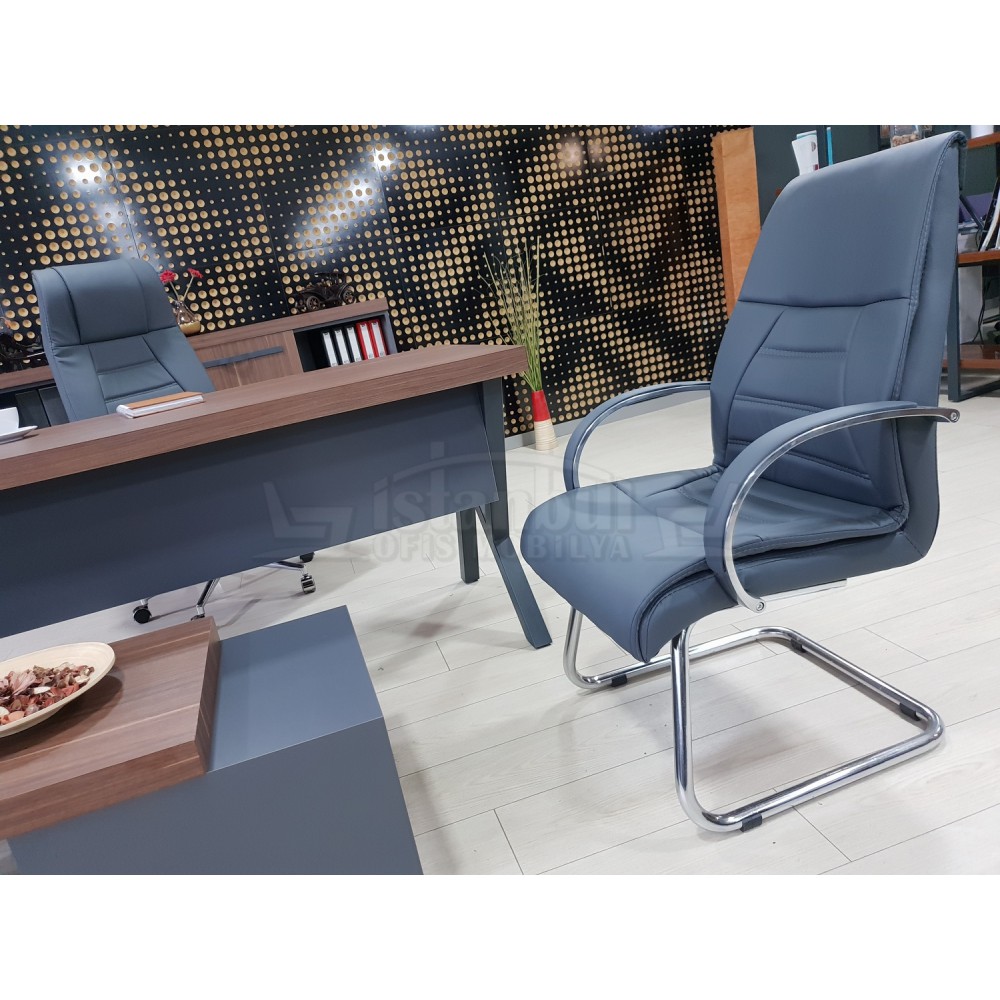 Istanbul Office Executive Office Canberra - Anthracite Walnut