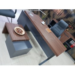 Istanbul Office Executive Office Canberra - Anthracite Walnut