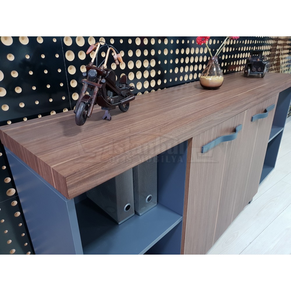 Istanbul Office Executive Office Canberra - Anthracite Walnut