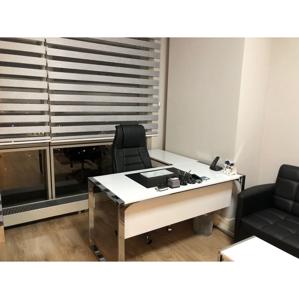 Triple Seater Flat Office Furniture Mr. Bucharest