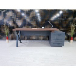 Istanbul Office Executive Office Canberra - Anthracite Walnut