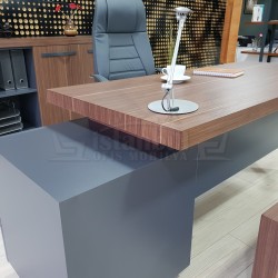 Istanbul Office Executive Office Canberra - Anthracite Walnut