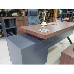 Istanbul Office Executive Office Canberra - Anthracite Walnut