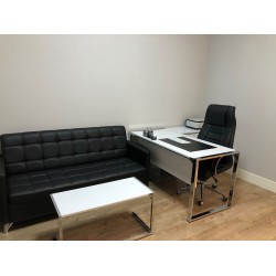 Triple Seater Flat Office Furniture Mr. Bucharest