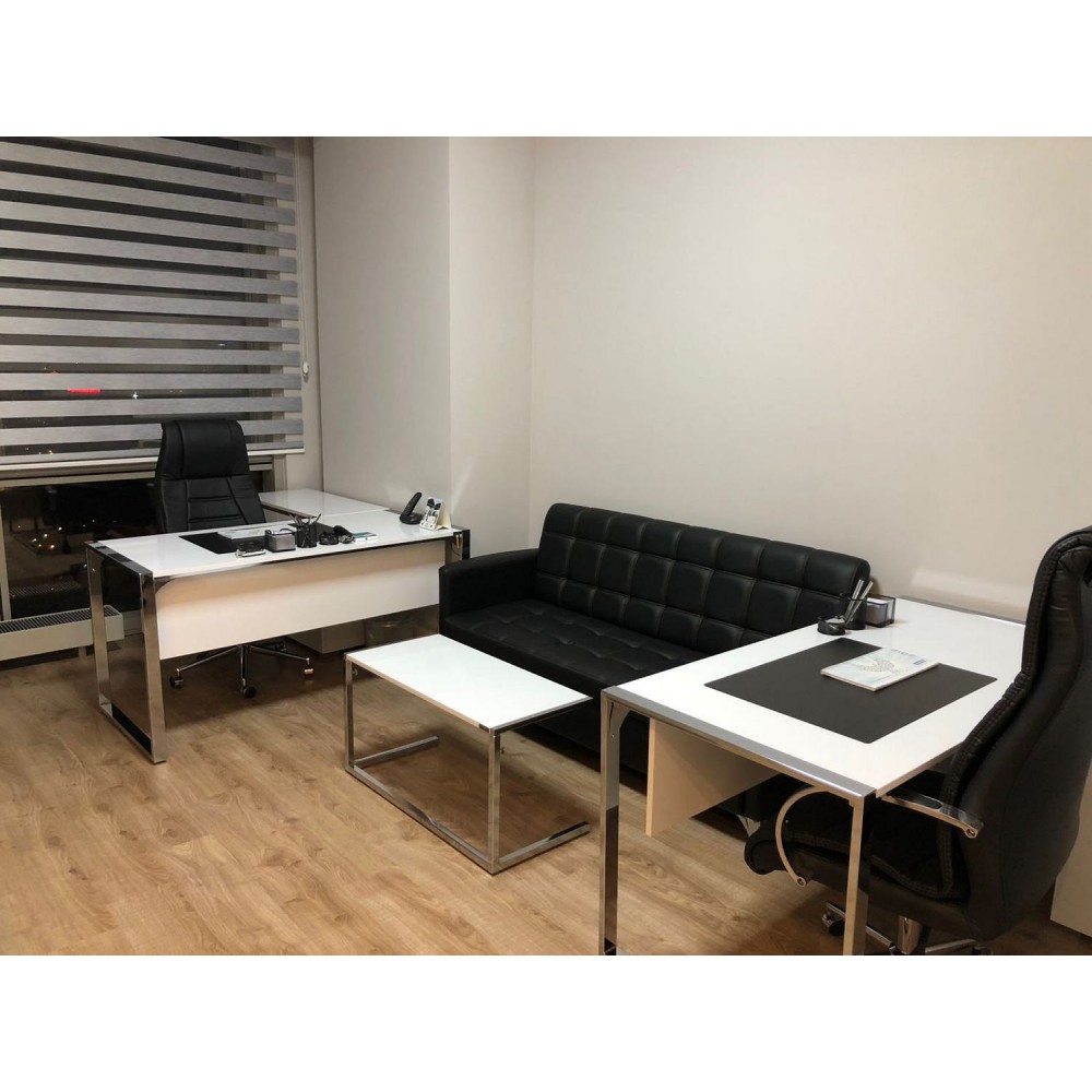 Triple Seater Flat Office Furniture Mr. Bucharest