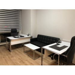 Triple Seater Flat Office Furniture Mr. Bucharest