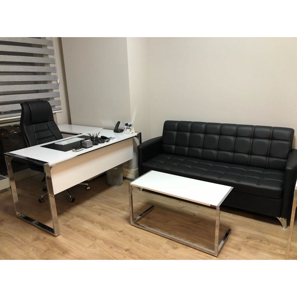Triple Seater Flat Office Furniture Mr. Bucharest