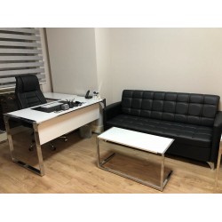 Triple Seater Flat Office Furniture Mr. Bucharest