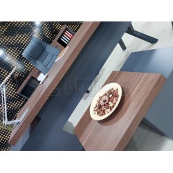 Istanbul Office Executive Office Canberra - Anthracite Walnut