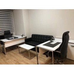Triple Seater Flat Office Furniture Mr. Bucharest