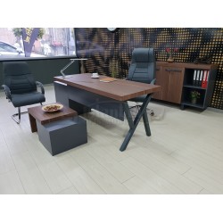 Istanbul Office Executive Office Canberra - Anthracite Walnut
