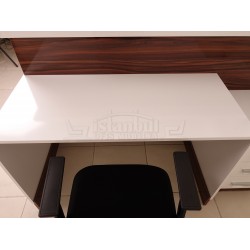 Box Desk Welcome Desk Walnut chromed