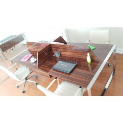 Apple For Four Person Desk Workstation