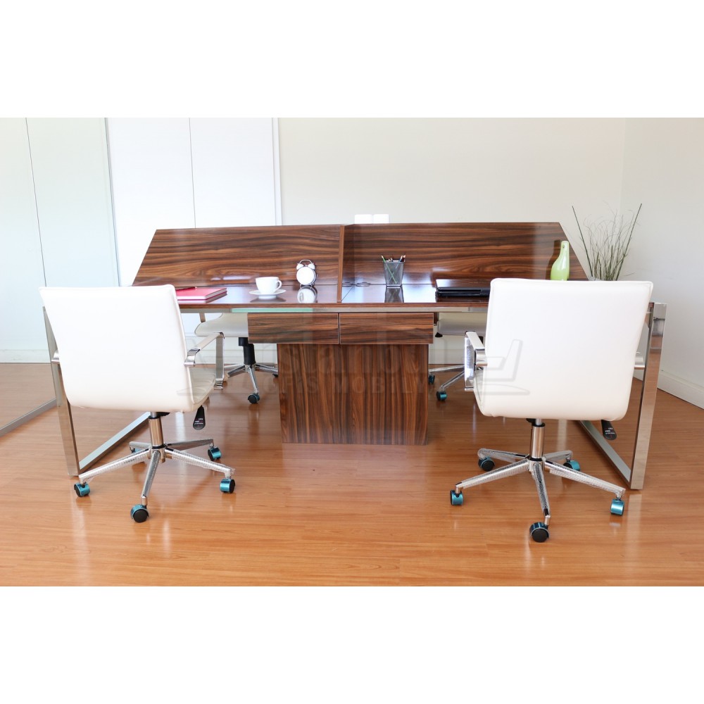 Apple For Four Person Desk Workstation