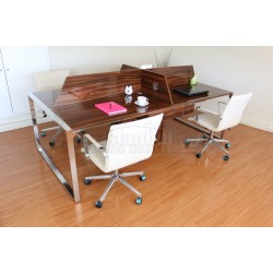 Apple For Four Person Desk Workstation