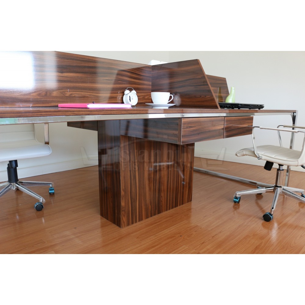 Apple For Four Person Desk Workstation