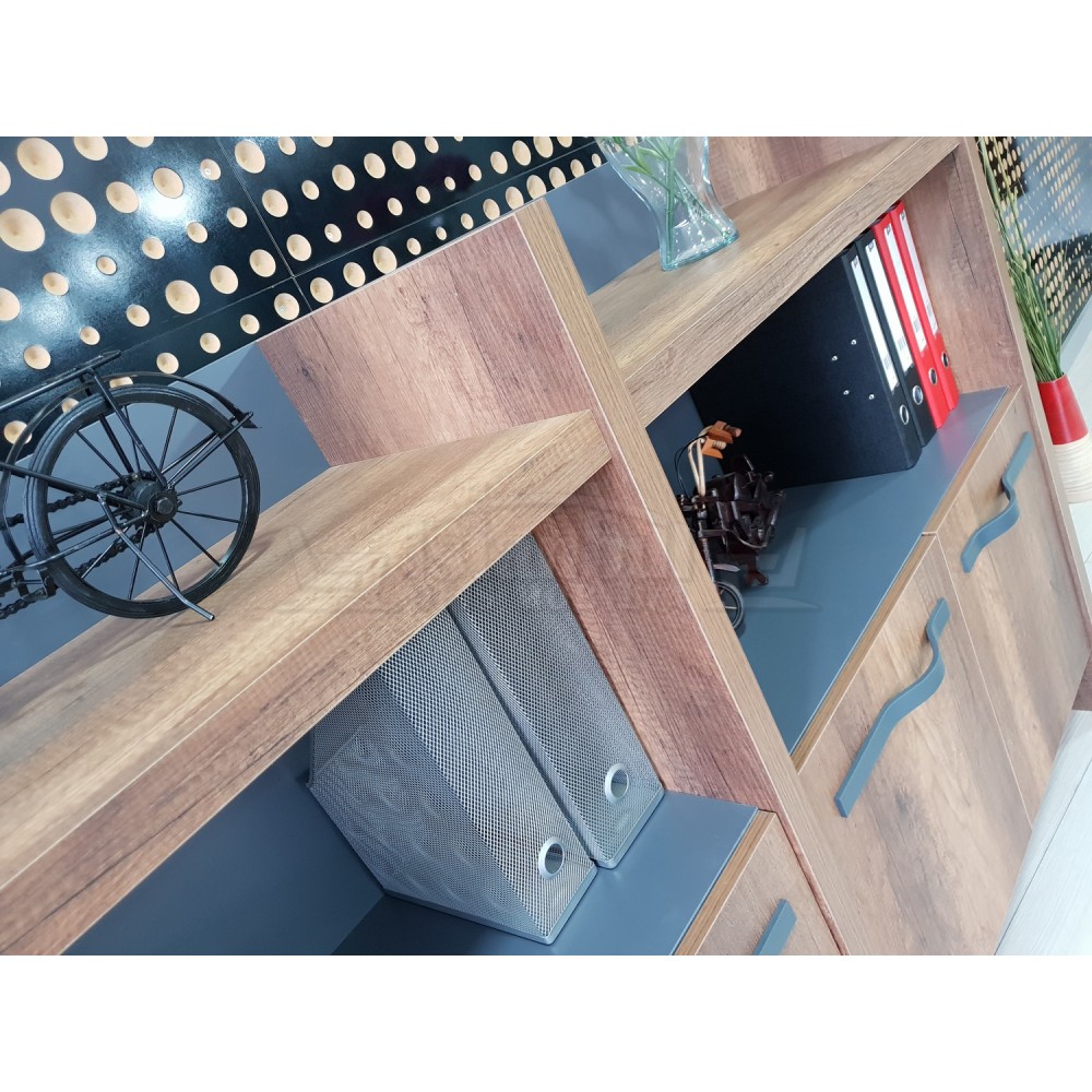 Istanbul Office Manager Table Elegant - Baroque Anthracite