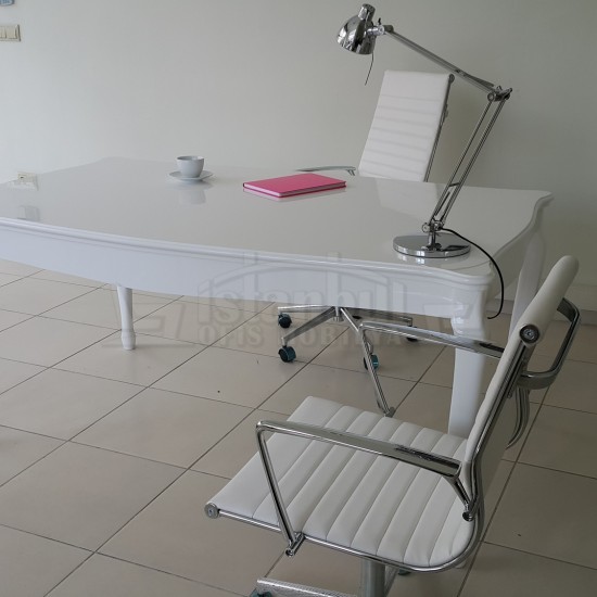 Lukens Lake Alta White Office Desk