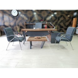 Istanbul Office Manager Table Elegant - Baroque Anthracite