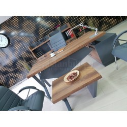 Istanbul Office Manager Table Elegant - Baroque Anthracite