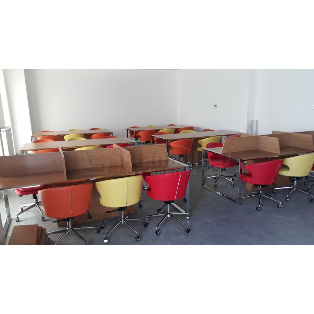 Apple for six person Multiple Workstation Desk