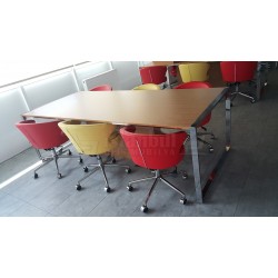 Apple for six person Multiple Workstation Desk