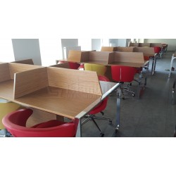 Apple for six person Multiple Workstation Desk