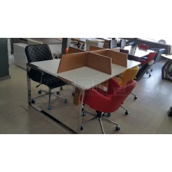 Apple for six person Multiple Workstation Desk