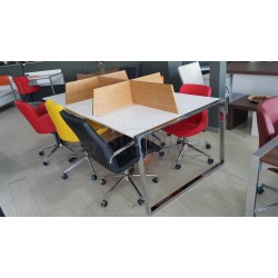 Apple for six person Multiple Workstation Desk