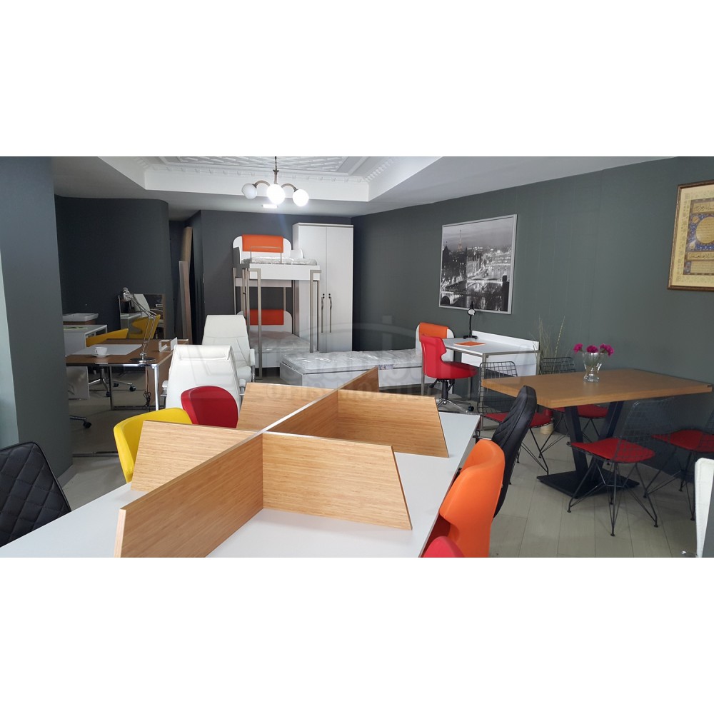 Apple for six person Multiple Workstation Desk