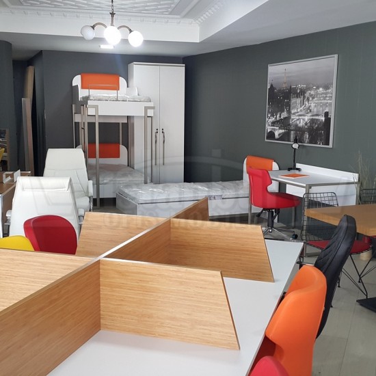 Apple for six person Multiple Workstation Desk