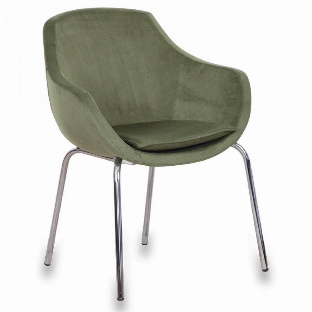 Milan Hard Chrome Guest Chair