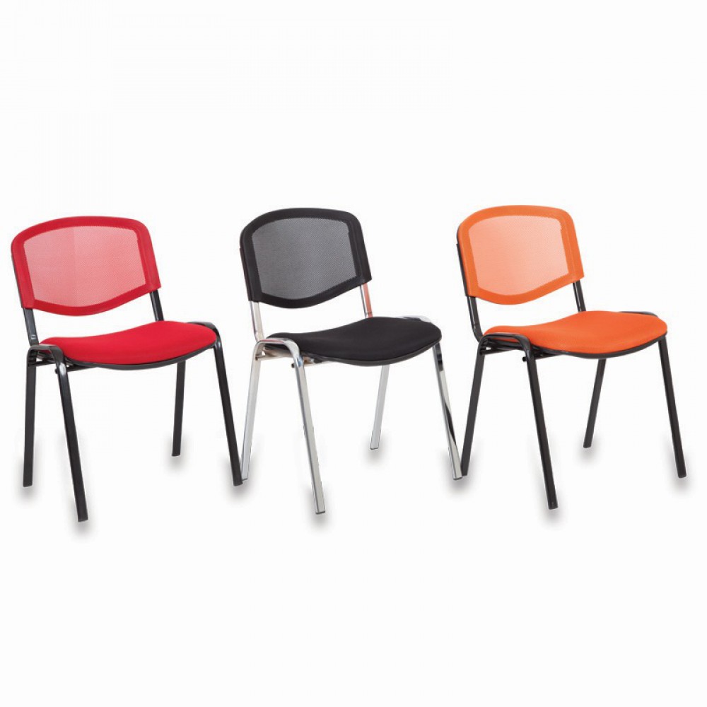 Prag sleeveless chrome mesh Seminar Chair