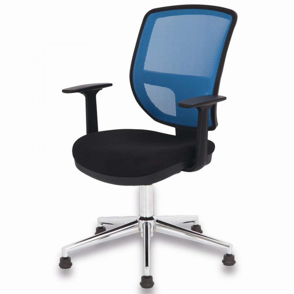 Luna guest chair with chrome star feet