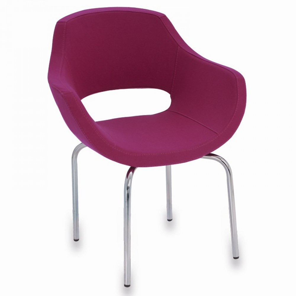 Milan Two Hard Chrome Guest Chair