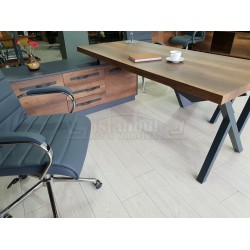 Elegant Executive Board Shelf Cabinet Baroque Anthracite